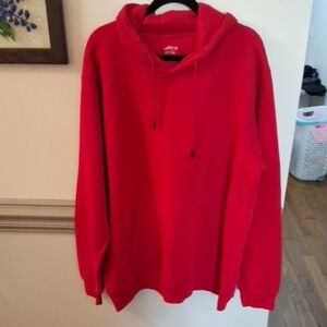 bcg Red Hooded Pullover Sweatshirt